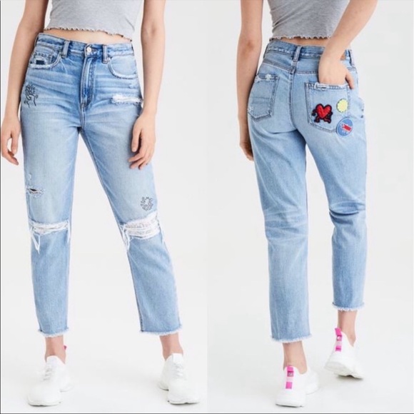 American Eagle Outfitters Denim - American Eagle X Keith Haring Mom Jeans